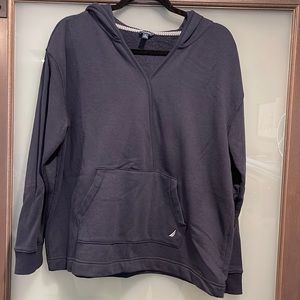 Navy blue Nautica hoodie; like new